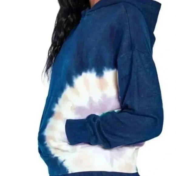 Wildfox Women's French Terry Relaxed Fit Tie-Dye Hoodie Sweater - Picture 2 of 7
